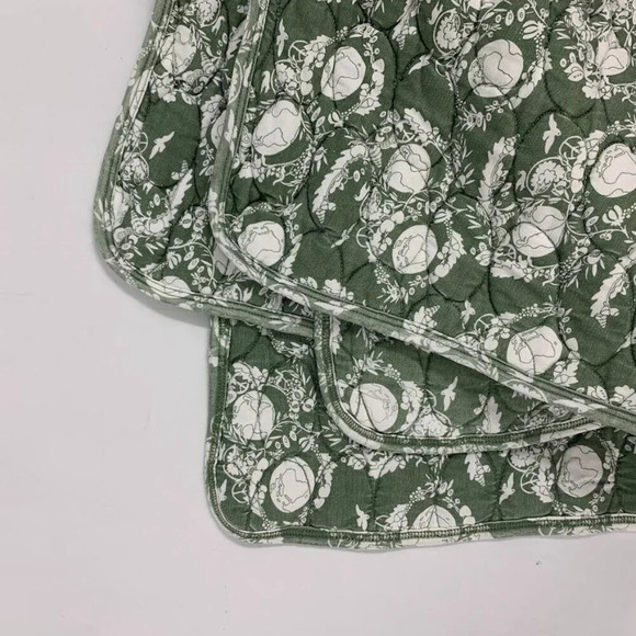 Kate Quinn Lids Earth Globe Floral Circle‎ Quilted Stroller Blanket - Picture 2 of 7